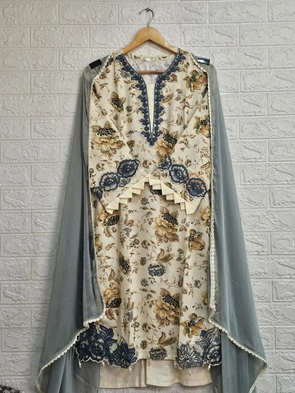 Rayon Printed Latkan Plazzo Set